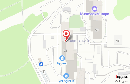 Новостройки Маяк в Октябрьском районе на карте