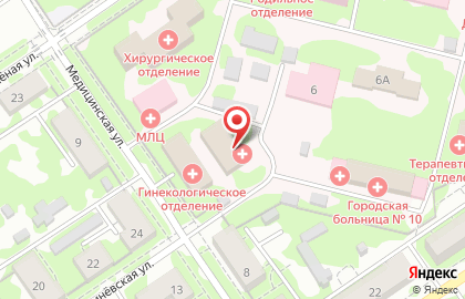 Аптека Городская больница №10 в Куйбышевском районе на карте
