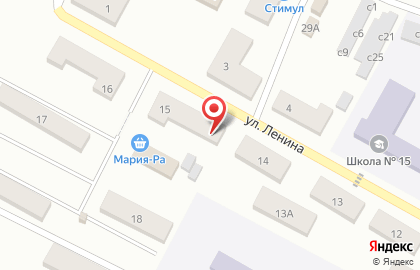 Супермаркет Мария-Ра на улице Ленина на карте