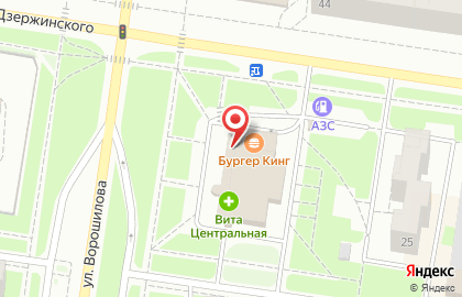 Ресторан быстрого питания Бургер Кинг в Автозаводском районе на карте