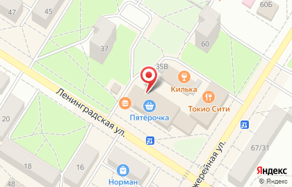 Москомприватбанк на улице Ленинградской на карте