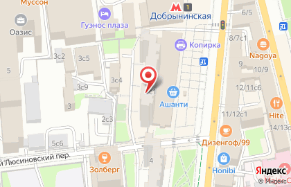 Магазин Кашемир Москвы на Люсиновской улице на карте