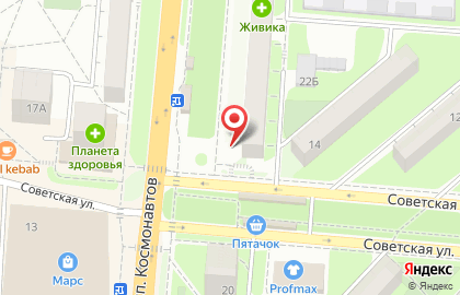 Аптека Живика на проспекте Космонавтов в Первоуральске на карте