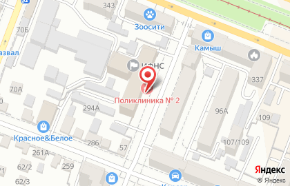 Саратовская городская поликлиника №2 на Железнодорожной улице на карте