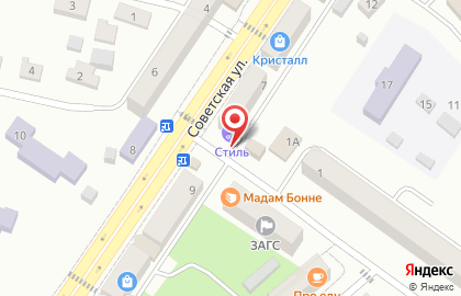 Продуктовый магазин Прованс на Советской улице на карте