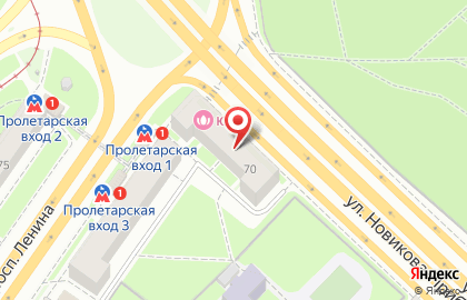 Детская школа искусств №14 на проспекте Ленина на карте
