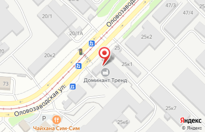 Оазис на Оловозаводской улице на карте