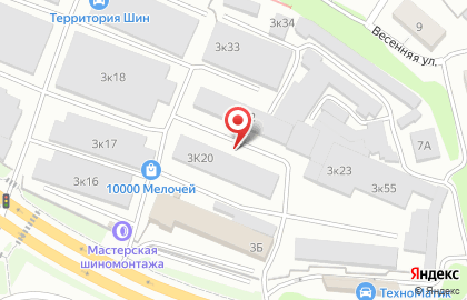 Оптовая компания на Комсомольском шоссе на карте