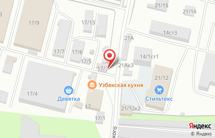 Киоск по продаже фруктов и овощей Лето на карте