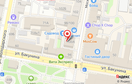 Sandra на Московской улице на карте