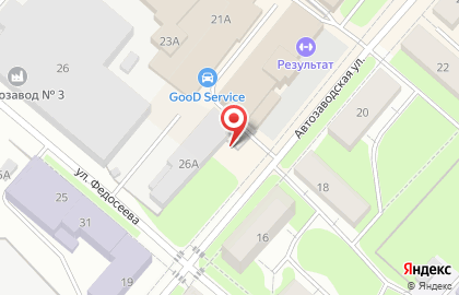 Магазин-пекарня Бриош на улице Федосеева на карте