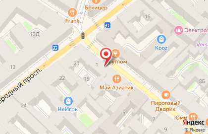 Интернет-клуб Уголок на Разъезжей улице на карте