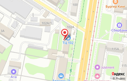 Магазин спортивной одежды и обуви на проспекте Ленина, 102а на карте