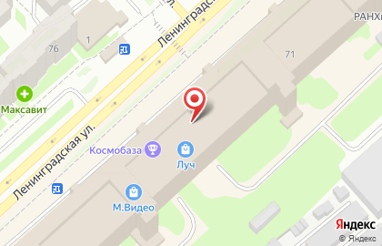 Торгово-сервисная компания АльфаОпт на улице Ленинградской на карте