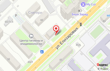 Салон Белошвейка на улице Елизаровых на карте