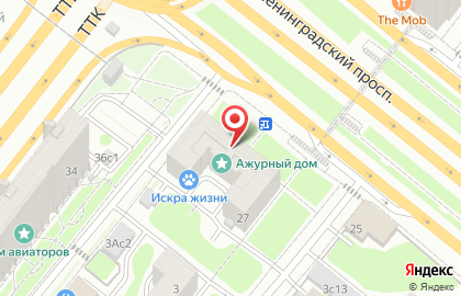 Супермаркет здорового питания ВкусВилл на Ленинградском проспекте на карте