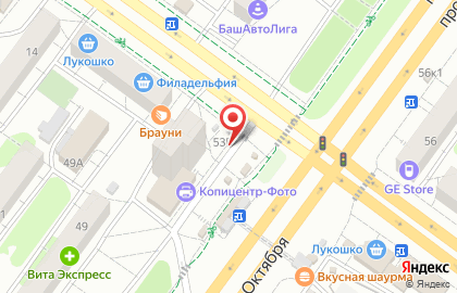 Кафе Mr.Gyros на проспекте Октября на карте
