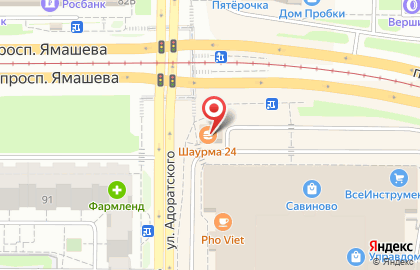 Кафе Станция Стритфуд в Ново-Савиновском районе на карте