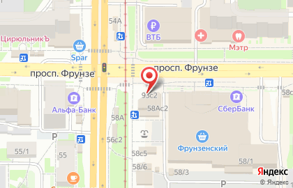 Кафе быстрого питания Doner Master на Комсомольском проспекте на карте
