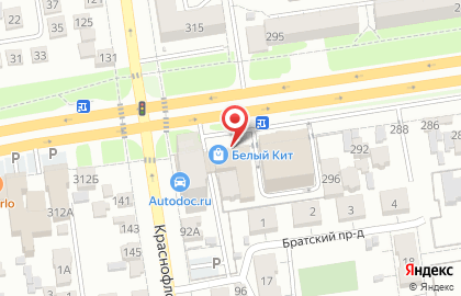 Супермаркет Пятёрочка на улице Лермонтова на карте