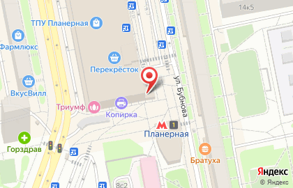 Салон связи Tele2 на Планерной улице на карте