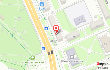 Магазин постельных принадлежностей и тканей и тканей на Октябрьской улице на карте