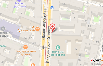 Банкомат УБРиР на метро Достоевская на карте