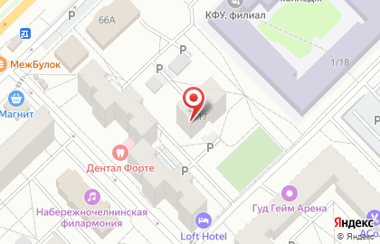 Пилон в Казани на карте