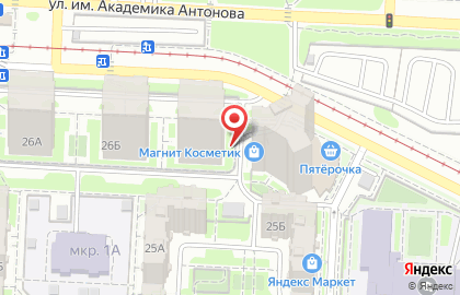 Автошкола Мастер Люкс на улице Академика Антонова, 26В на карте