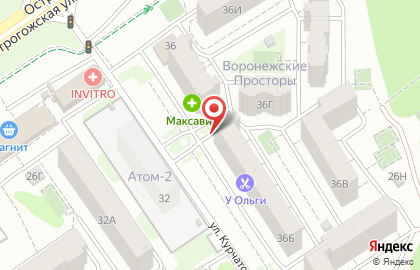 Салон красоты Мишель на улице Курчатова на карте