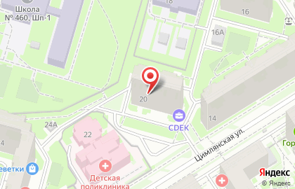 Парикмахерская Марика на Цимлянской улице на карте
