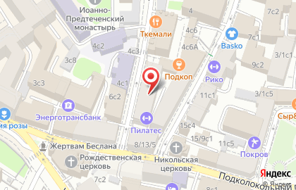 Студия пилатеса в Москве на карте