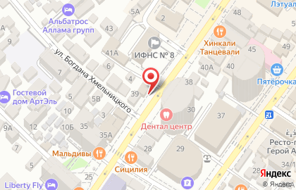 Суши-бар с доставкой СушиСочи на улице Кирова, 37 на карте