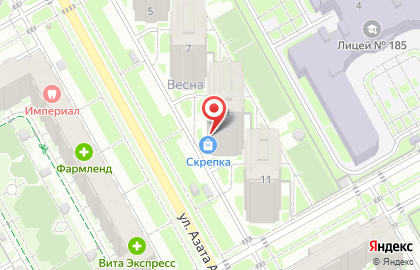Парикмахерская в Казани на карте