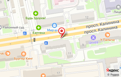 Евросеть на Калинина на карте