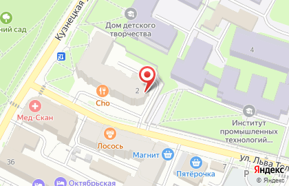 Торговая компания Святогор на улице Льва Толстого на карте