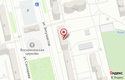 Izi Bar на улице Энтузиастов на карте