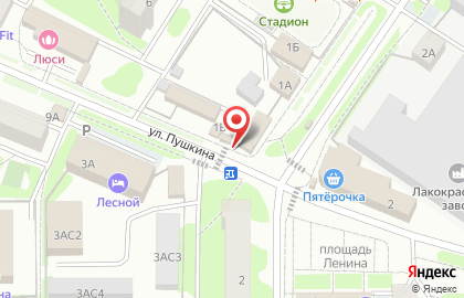 Салон сотовой связи МегаФон на улице Пушкина на карте