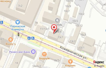 Строительно-ремонтная компания Whiteboxteam на Кожевнической улице на карте