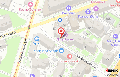 Сауна при оздоровительном центре Пять углов в Нижегородском районе на карте