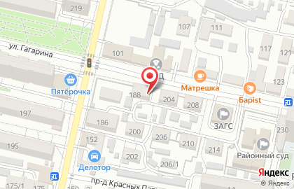 Адвокат Подопригора А.В. в Краснодаре на карте