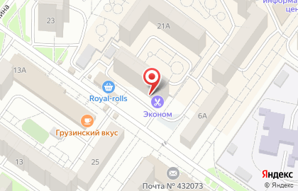 АКБ Актив банк в Засвияжском районе на карте