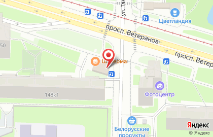 Магазин цветов Цветовик на проспекте Ветеранов, 148а на карте