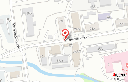 Левша на Бумажной улице на карте