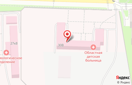 Областная детская клиническая больница в проезде Маршала Конева на карте