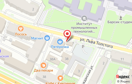 Бистро на ул. Льва Толстого, 5/1 на карте