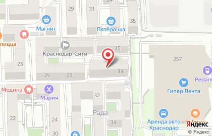 Юридический центр Авангард на улице Рахманинова на карте