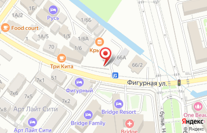 Продуктовый магазин в Сочи на карте