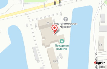 Пожарная часть №2 на улице Дежнева на карте