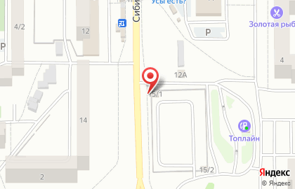 Автомаркет Гараж на Сибирском проспекте на карте